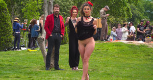 18 year old girl drips cum from tongue after having just lost her virginity